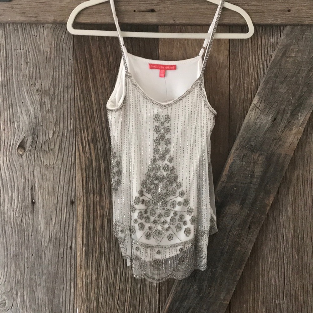 Beaded tank top